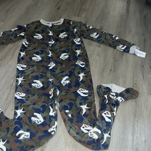 Carters dinosaur footie pajamas size 14